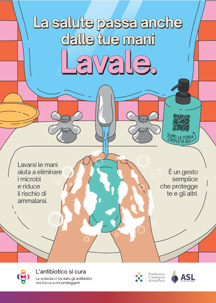 La salute passa anche dalle tue mani. Lavale.